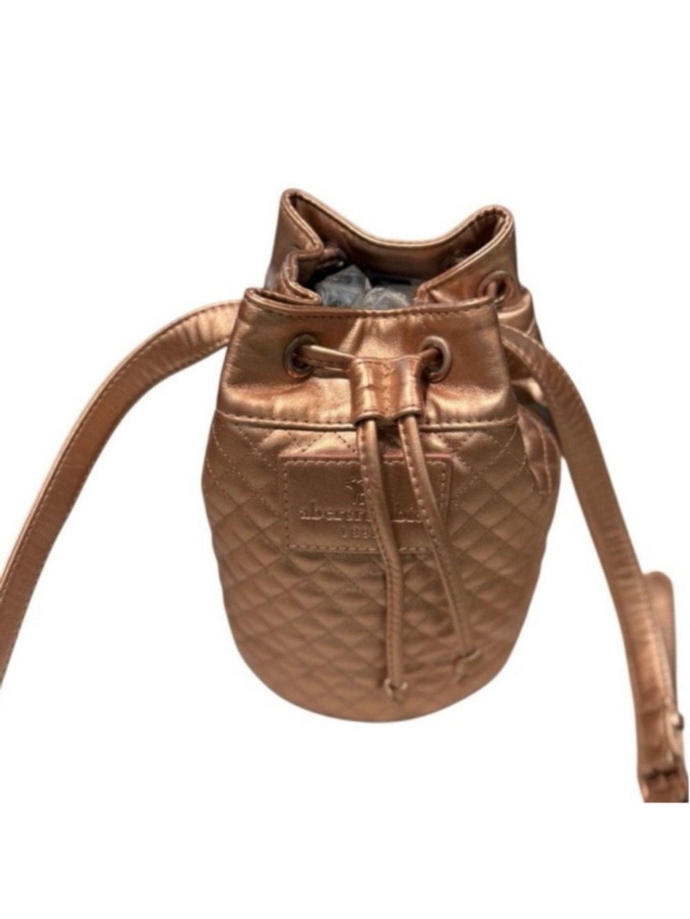 Abercrombie and Fitch Bronze Quilted Mini Bag